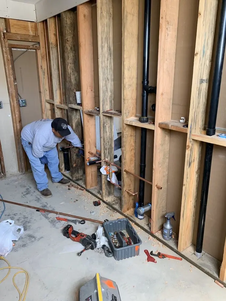 Commercial rough-in plumbing for Water Heater Replacement in Pondville